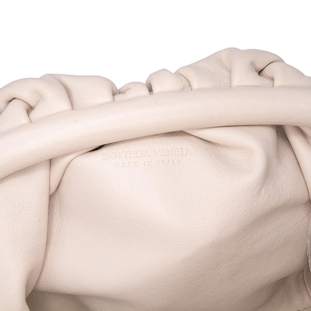Bottega Veneta B Bottega Veneta Brown Light Beige Lambskin Leather Leather Lambskin The Mini Pouch Crossbody Italy