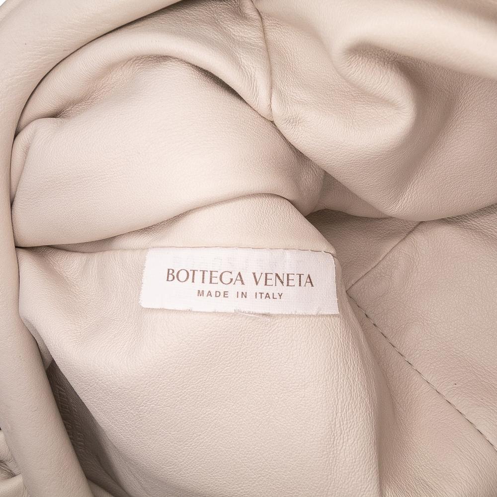 Bottega Veneta B Bottega Veneta Brown Light Beige Lambskin Leather Leather Lambskin The Mini Pouch Crossbody Italy