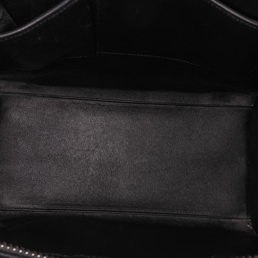 Celine B Celine Blue Calf Leather Micro Tricolor Luggage Tote Italy