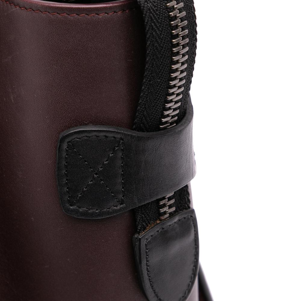 Celine B Celine Blue Calf Leather Micro Tricolor Luggage Tote Italy