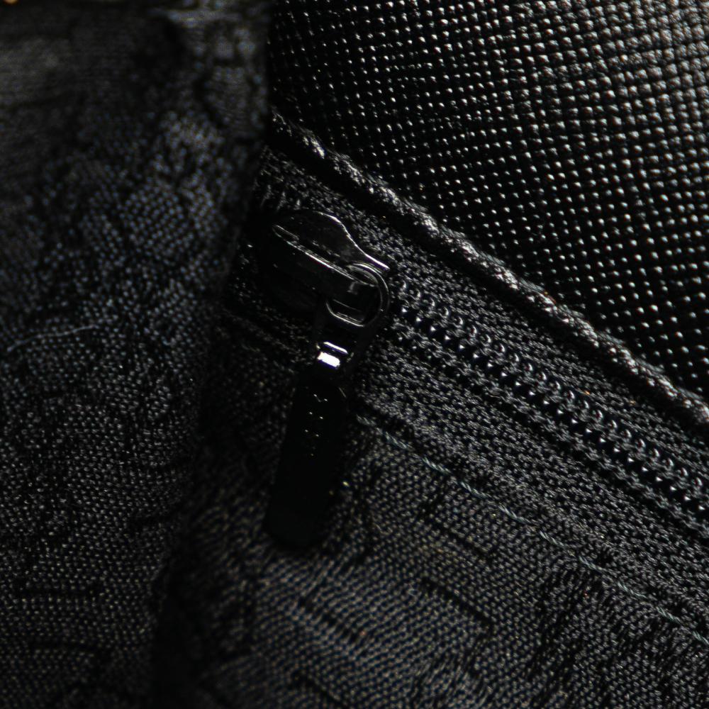 Saint Laurent B Saint Laurent Black Calf Leather Monogram Crossbody Italy