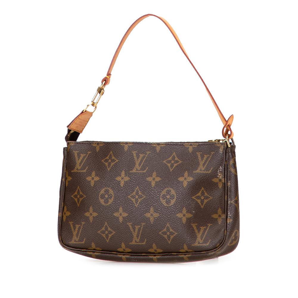 Louis Vuitton B Louis Vuitton Brown Monogram Canvas Fabric Monogram Pochette Accessoires France