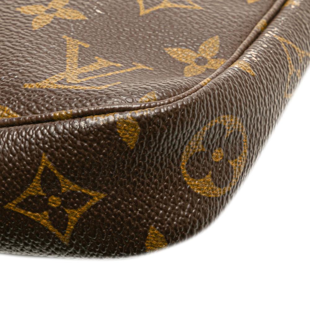 Louis Vuitton B Louis Vuitton Brown Monogram Canvas Fabric Monogram Pochette Accessoires France