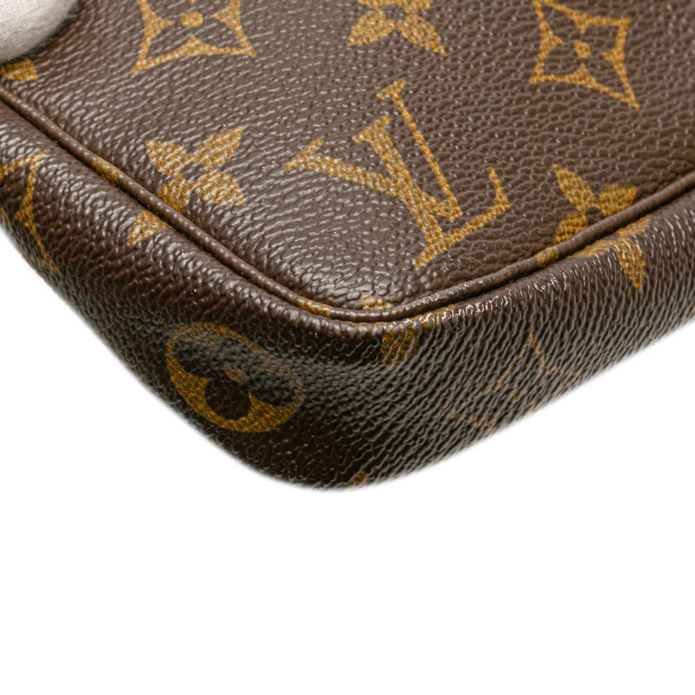 Louis Vuitton B Louis Vuitton Brown Monogram Canvas Fabric Monogram Pochette Accessoires France