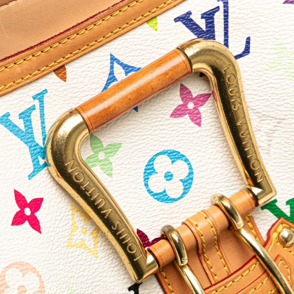 Louis Vuitton B Louis Vuitton White Monogram Multicolore Canvas Fabric Monogram Multicolore Leonor Spain