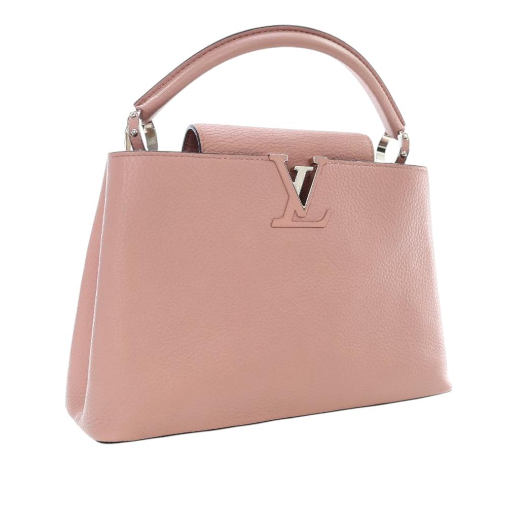 Louis Vuitton B Louis Vuitton Pink Light Pink Calf Leather Taurillon Capucines PM France