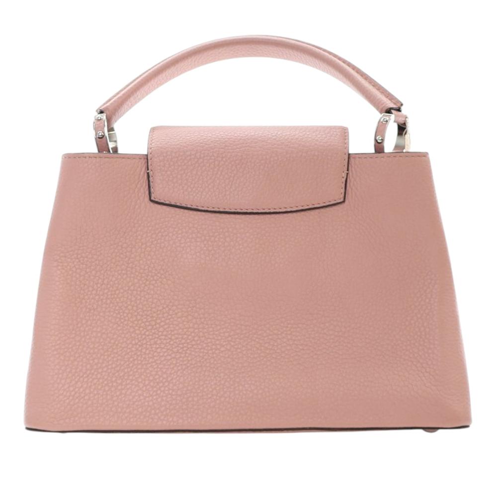 Louis Vuitton B Louis Vuitton Pink Light Pink Calf Leather Taurillon Capucines PM France