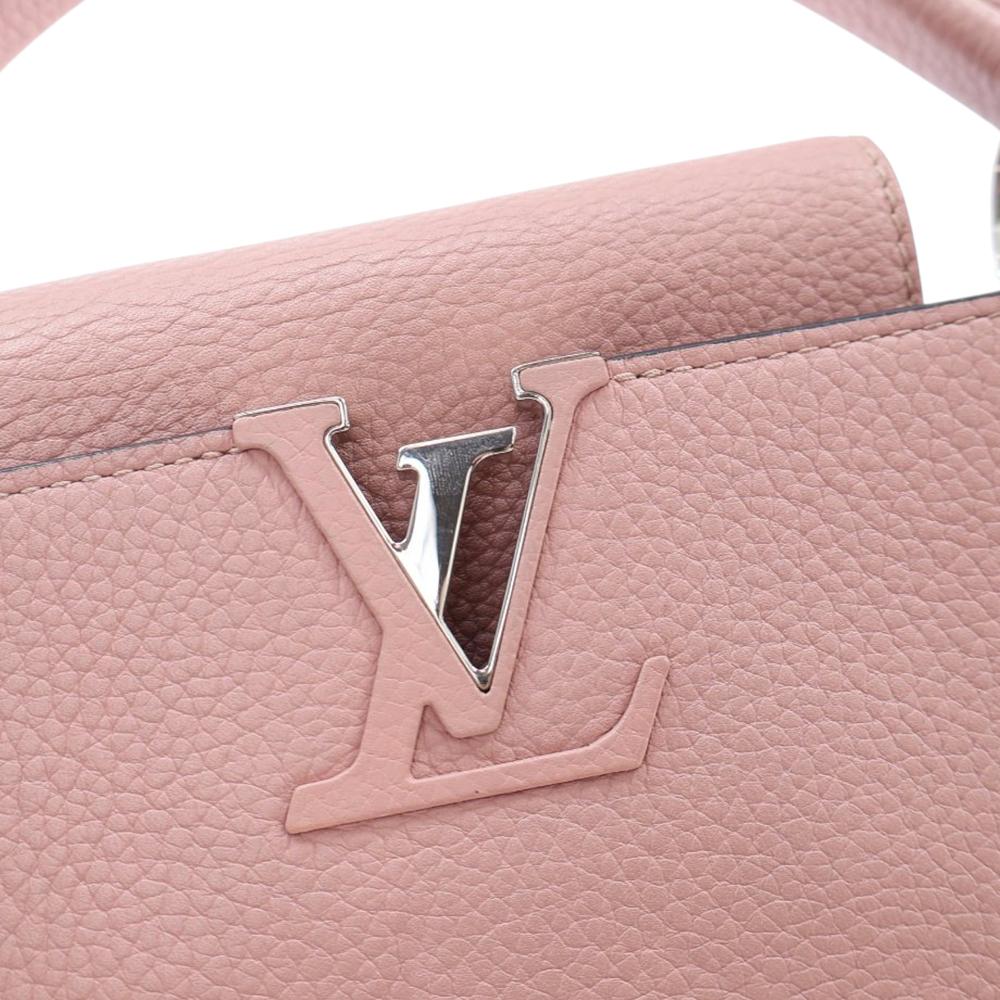 Louis Vuitton B Louis Vuitton Pink Light Pink Calf Leather Taurillon Capucines PM France