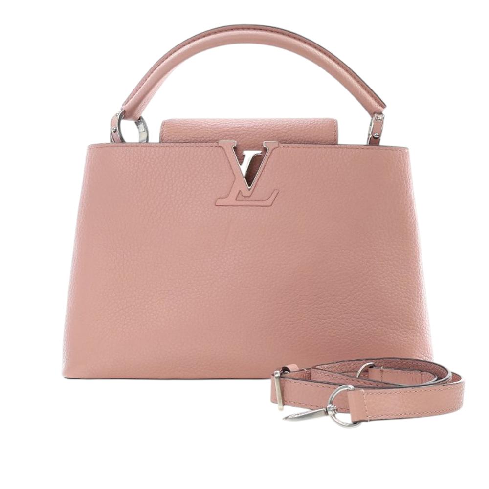 Louis Vuitton B Louis Vuitton Pink Light Pink Calf Leather Taurillon Capucines PM France
