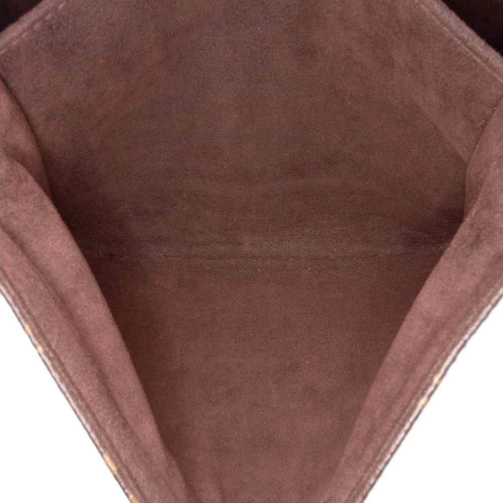 Louis Vuitton Pochette Métis Canvas Flap Crossbody Brown