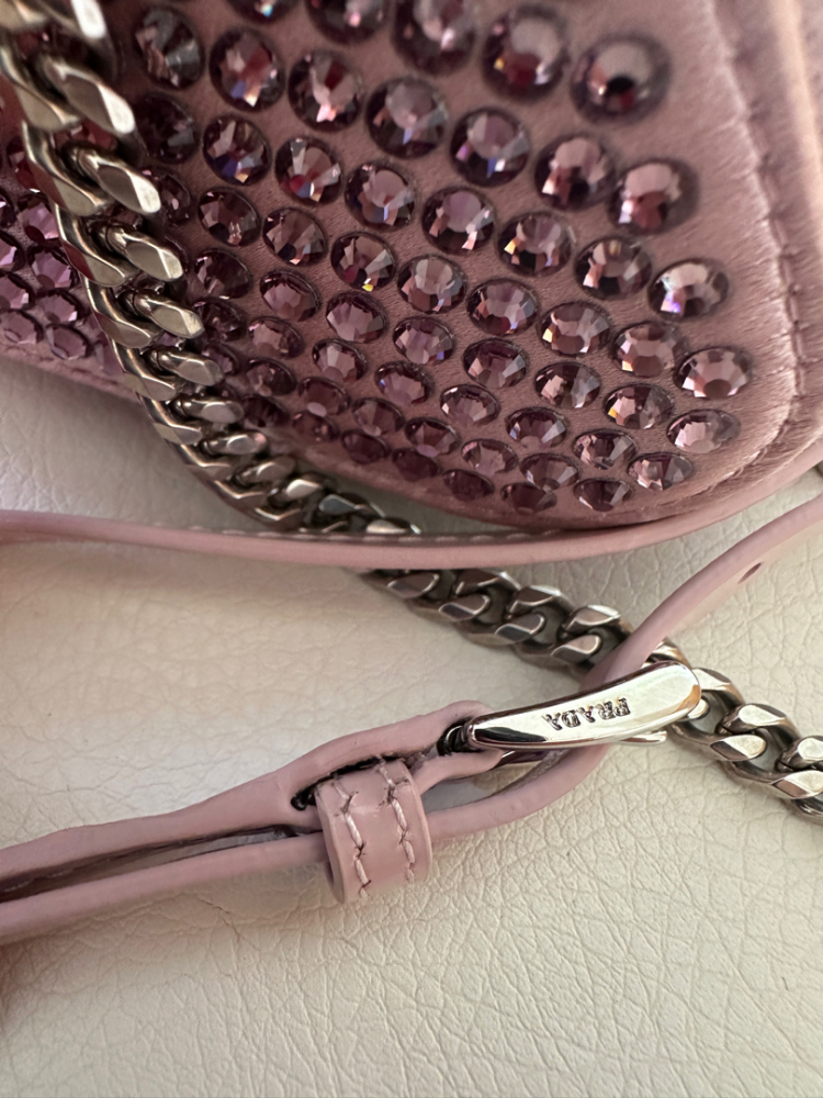 Prada Satin Crystal mini Triangel Bag