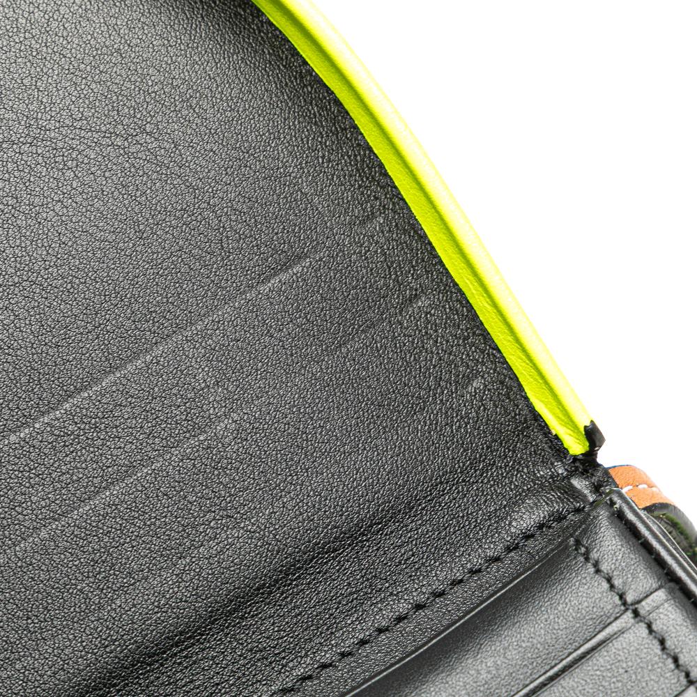 Loewe B LOEWE Yellow Neon Yellow Calf Leather Small Smooth skin Smiley Heel Crossbody Spain