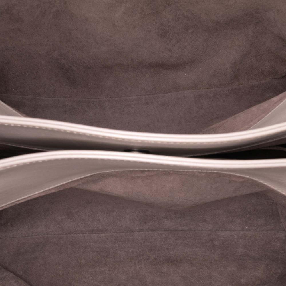 Bottega Veneta B Bottega Veneta Brown Light Beige Nappa Leather Leather Medium Nappa Intrecciato Roma Tote Italy