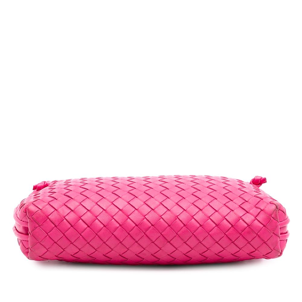 Bottega Veneta B Bottega Veneta Pink Hot Pink Nappa Leather Leather Nappa Intrecciato Nodini Crossbody Italy