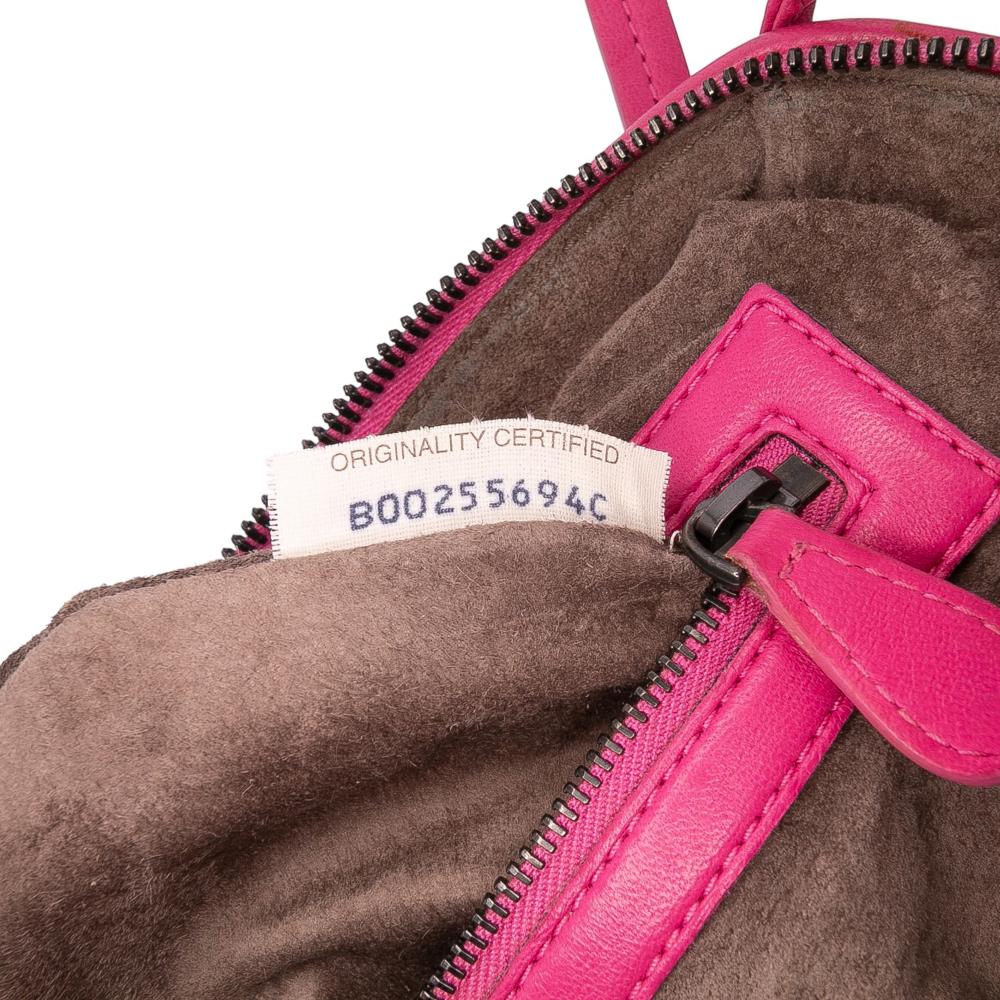 Bottega Veneta B Bottega Veneta Pink Hot Pink Nappa Leather Leather Nappa Intrecciato Nodini Crossbody Italy