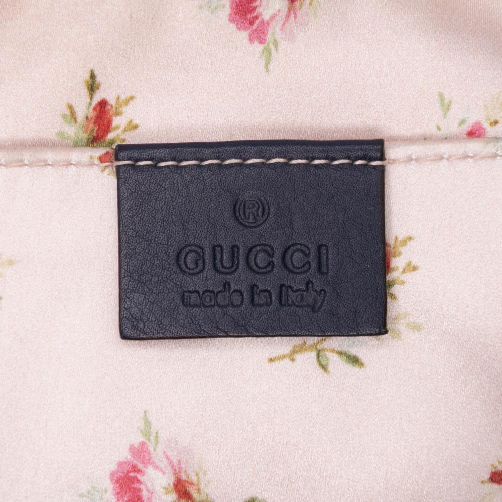 Gucci B Gucci Blue Denim Denim Fabric Small GG Marmont Embroidered Matelasse Crossbody Italy