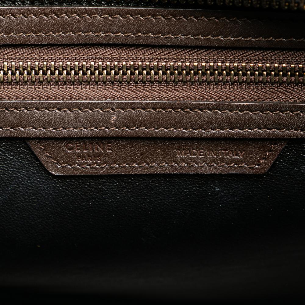 Celine B Celine Blue with Multi Calf Leather Micro Tricolor Luggage Tote Italy