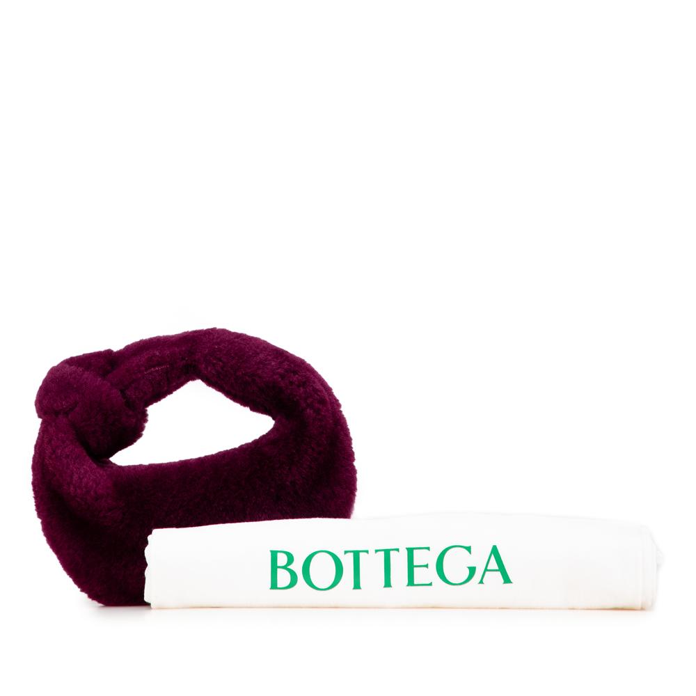 Bottega Veneta AB Bottega Veneta Purple Plum Fur Natural Material Mini Shearling Jodie Italy