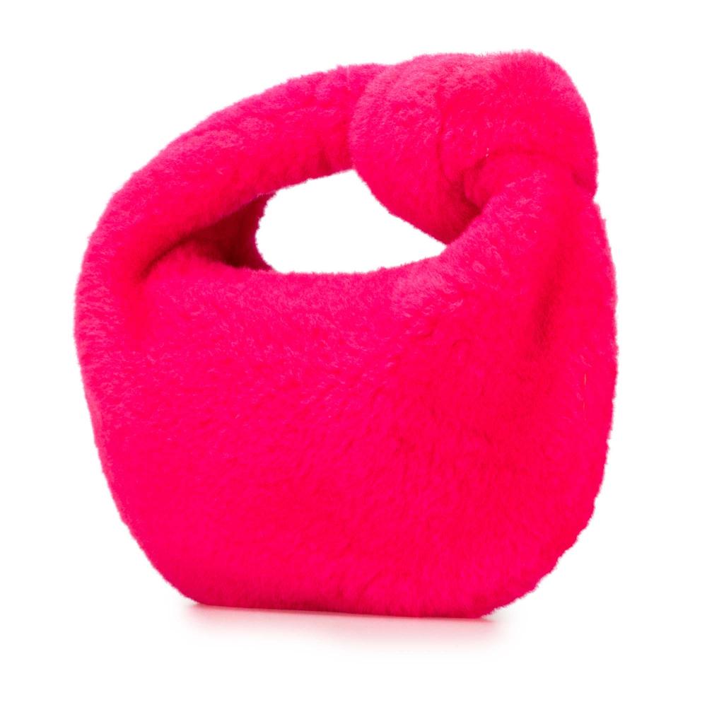 Bottega Veneta AB Bottega Veneta Pink Strawberry Fur Natural Material Mini Shearling Jodie Italy