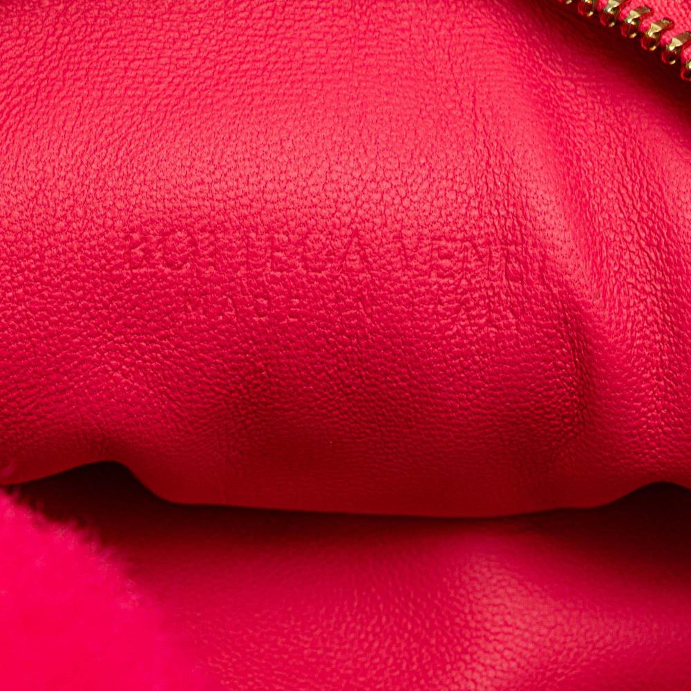 Bottega Veneta AB Bottega Veneta Pink Strawberry Fur Natural Material Mini Shearling Jodie Italy