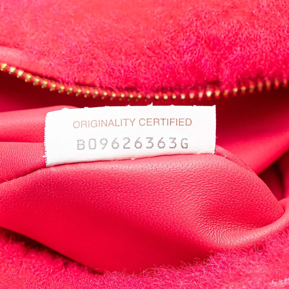 Bottega Veneta AB Bottega Veneta Pink Strawberry Fur Natural Material Mini Shearling Jodie Italy