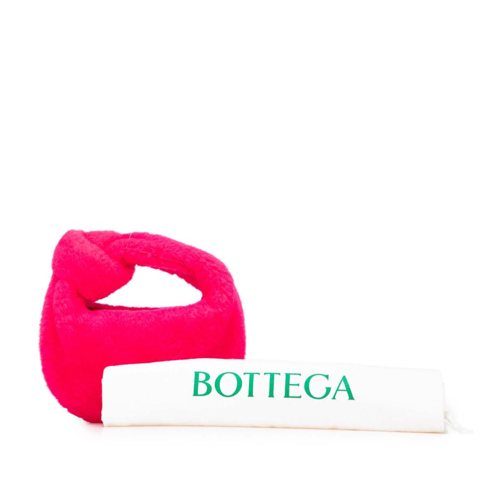 Bottega Veneta AB Bottega Veneta Pink Strawberry Fur Natural Material Mini Shearling Jodie Italy