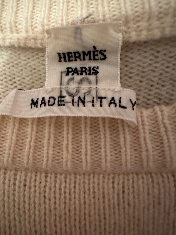 Hermès Pull Hermès 100% laine