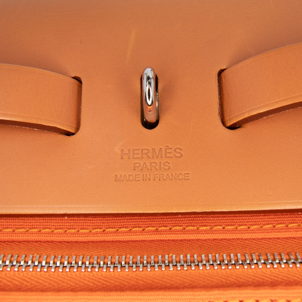 Hermès Herbag PM Canvas 1 Pouch Top-handle Handbag Orange