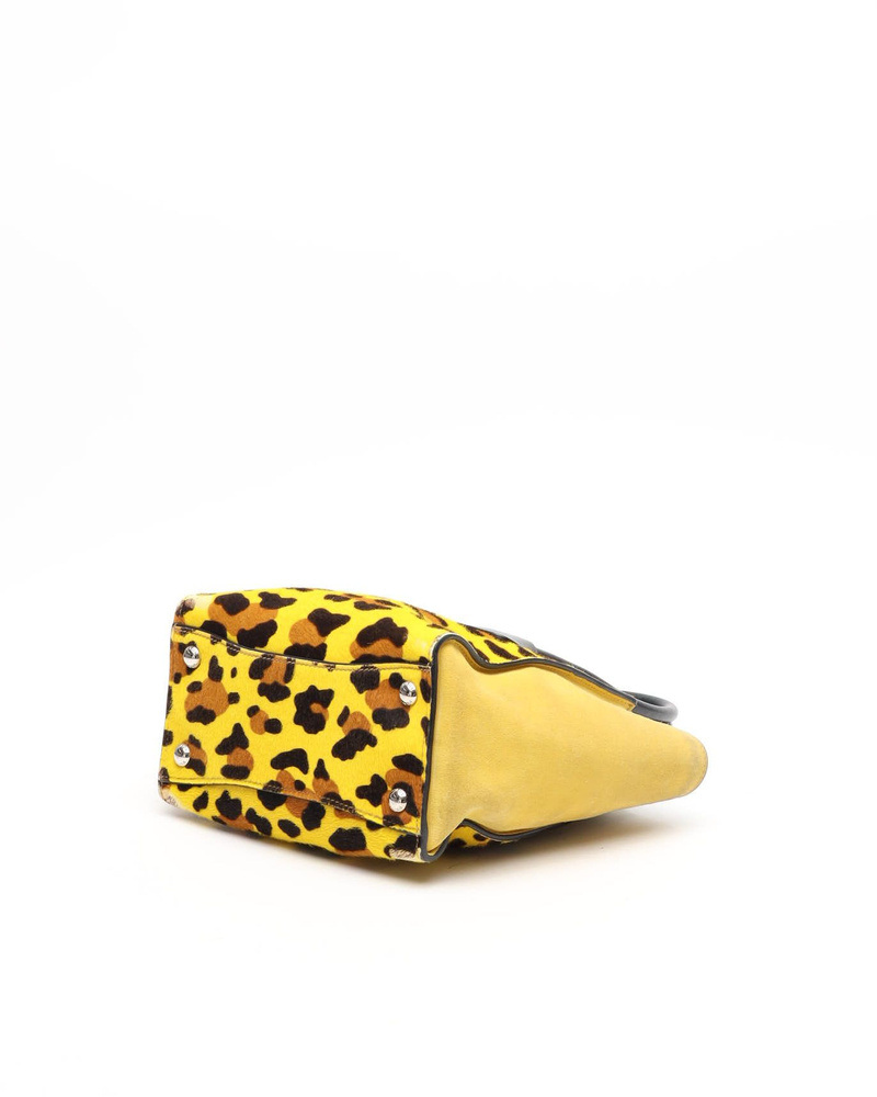 Prada Leopard Twin Pocket Handbag