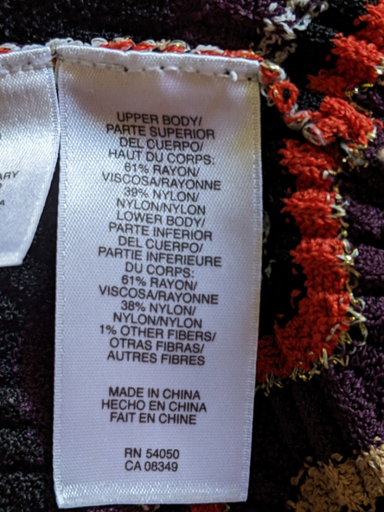 Nine West Robe en maille dans l'esprit Missoni XS