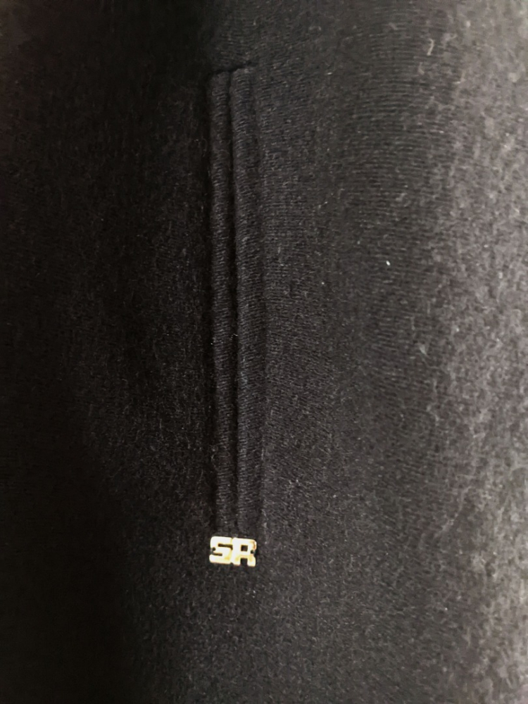 Sonia Rykiel Manteau noir mi-saison 30% cachemire M