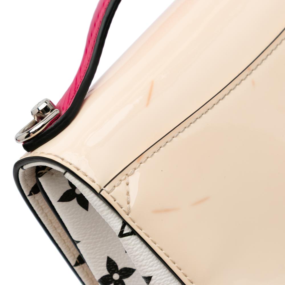 Louis Vuitton B Louis Vuitton Brown Beige Vernis Leather Leather Vernis Miroir Cherrywood BB Italy