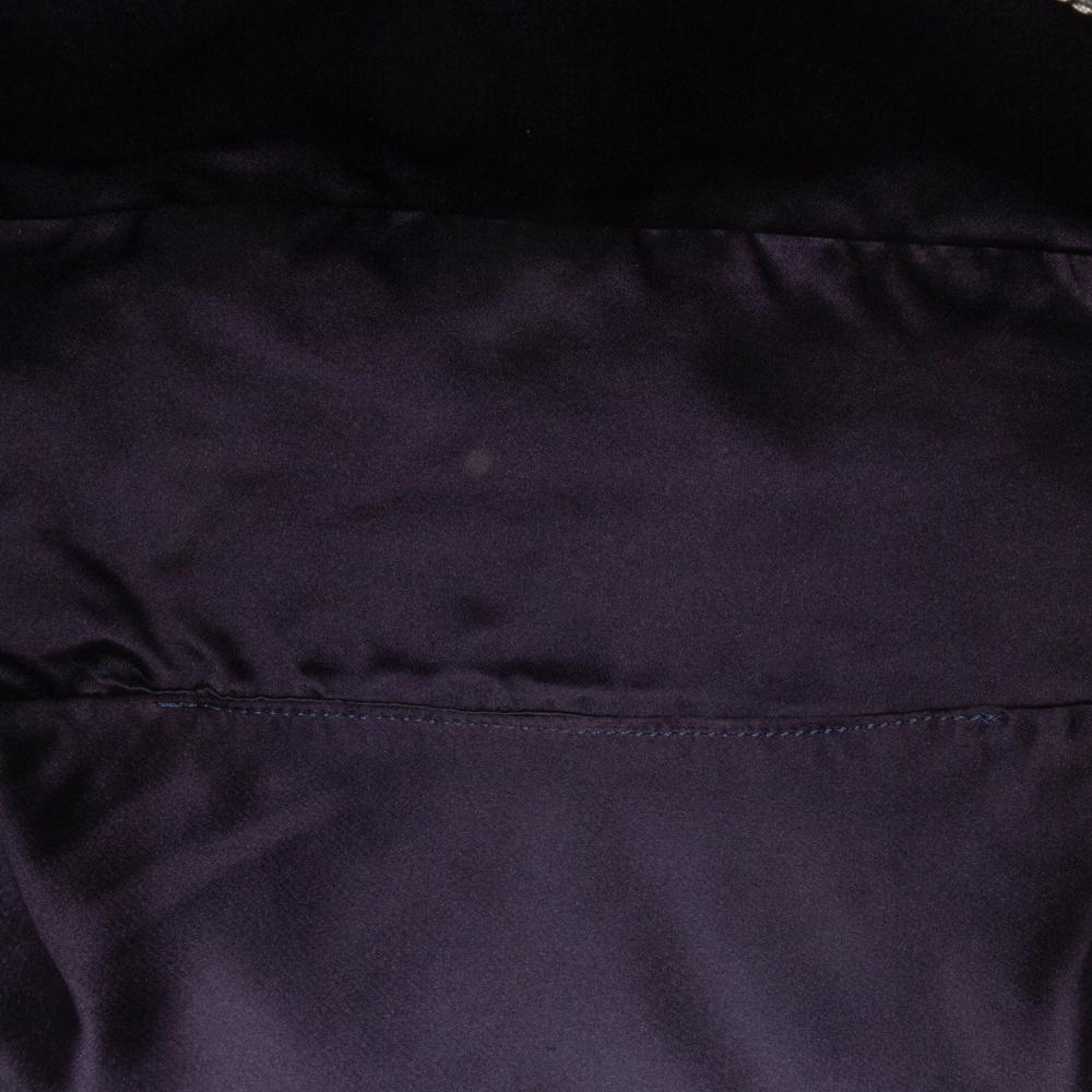 Fendi B Fendi Gray Canvas Fabric Small Zucchino Twins Tote Italy