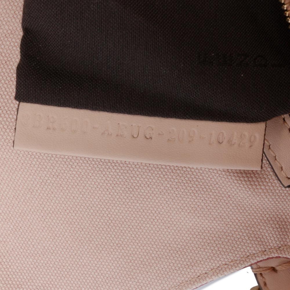 Fendi AB Fendi Pink Canvas Fabric Zucca Embroidered Baguette Satchel Italy