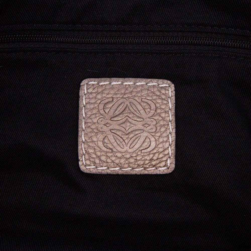 Loewe AB LOEWE Brown Beige Canvas Fabric Anagram Tote China