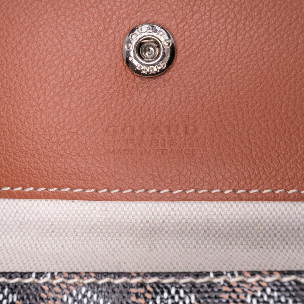 Goyard B Goyard Black Coated Canvas Fabric Goyardine Saint Louis GM France