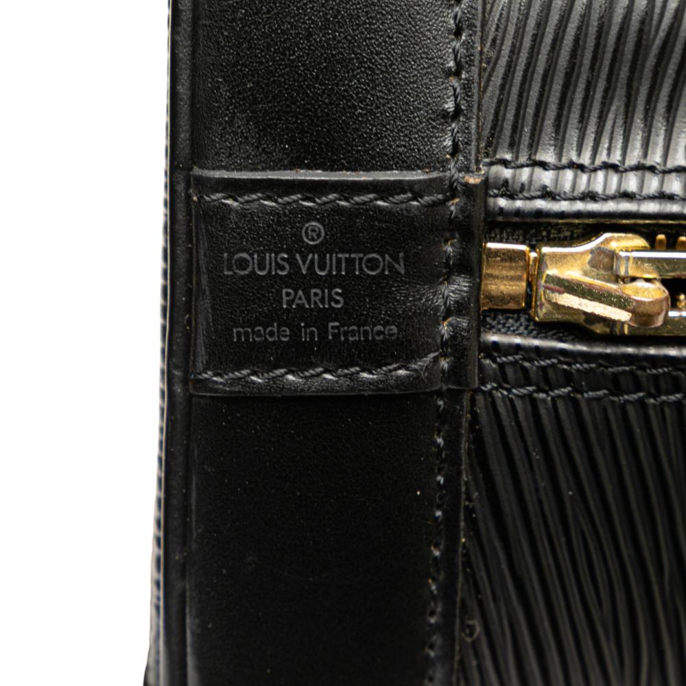 Louis Vuitton B Louis Vuitton Black Epi Leather Leather Epi Alma PM France
