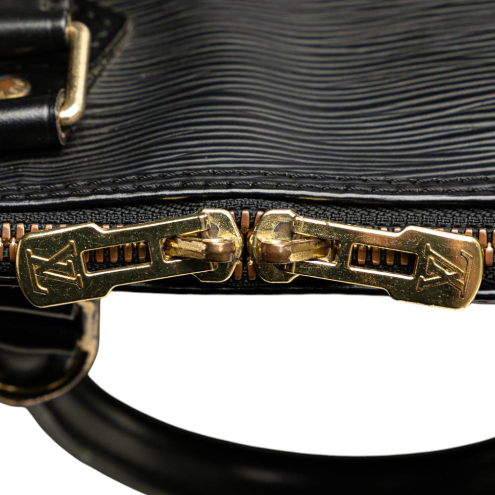 Louis Vuitton B Louis Vuitton Black Epi Leather Leather Epi Alma PM France