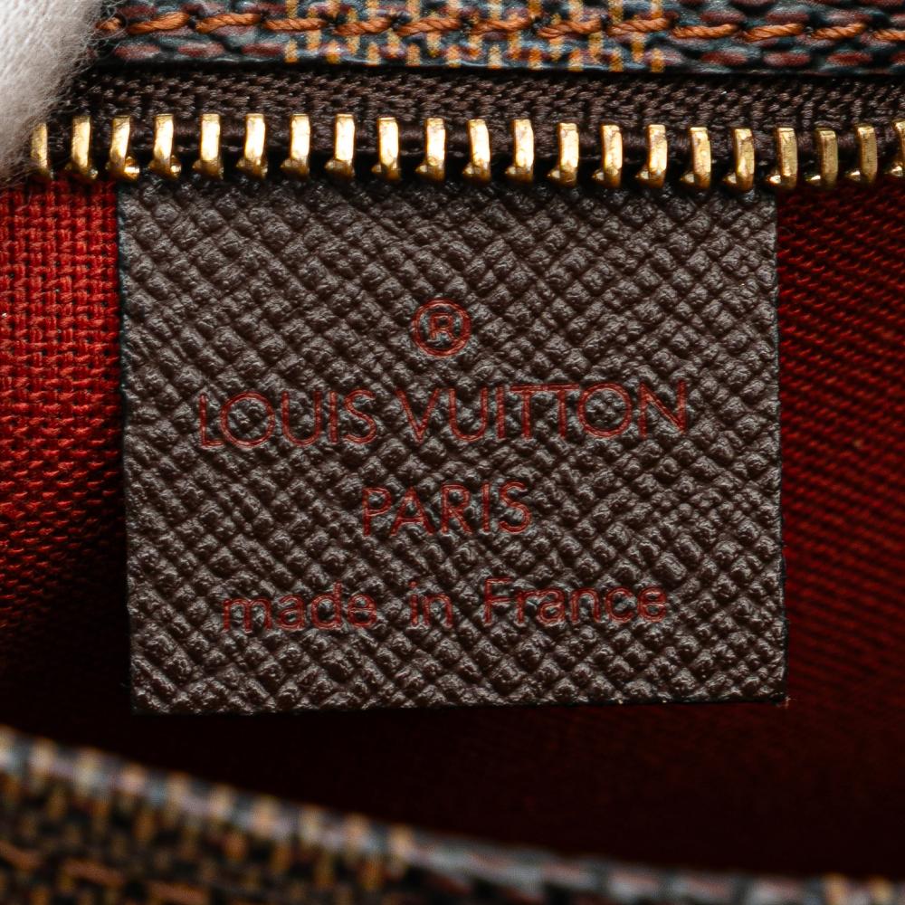 Louis Vuitton AB Louis Vuitton Brown Damier Canvas Fabric Damier Ebene Trousse Pochette France