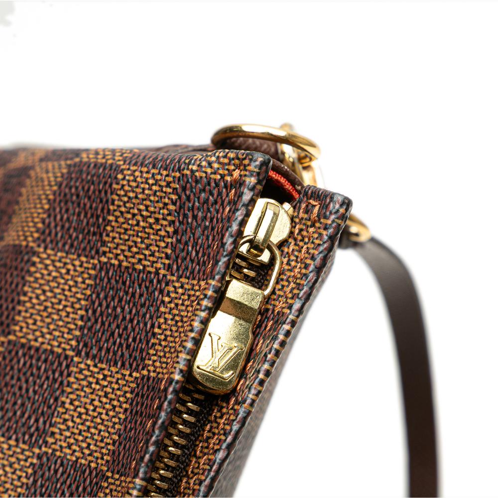 Louis Vuitton AB Louis Vuitton Brown Damier Canvas Fabric Damier Ebene Trousse Pochette France