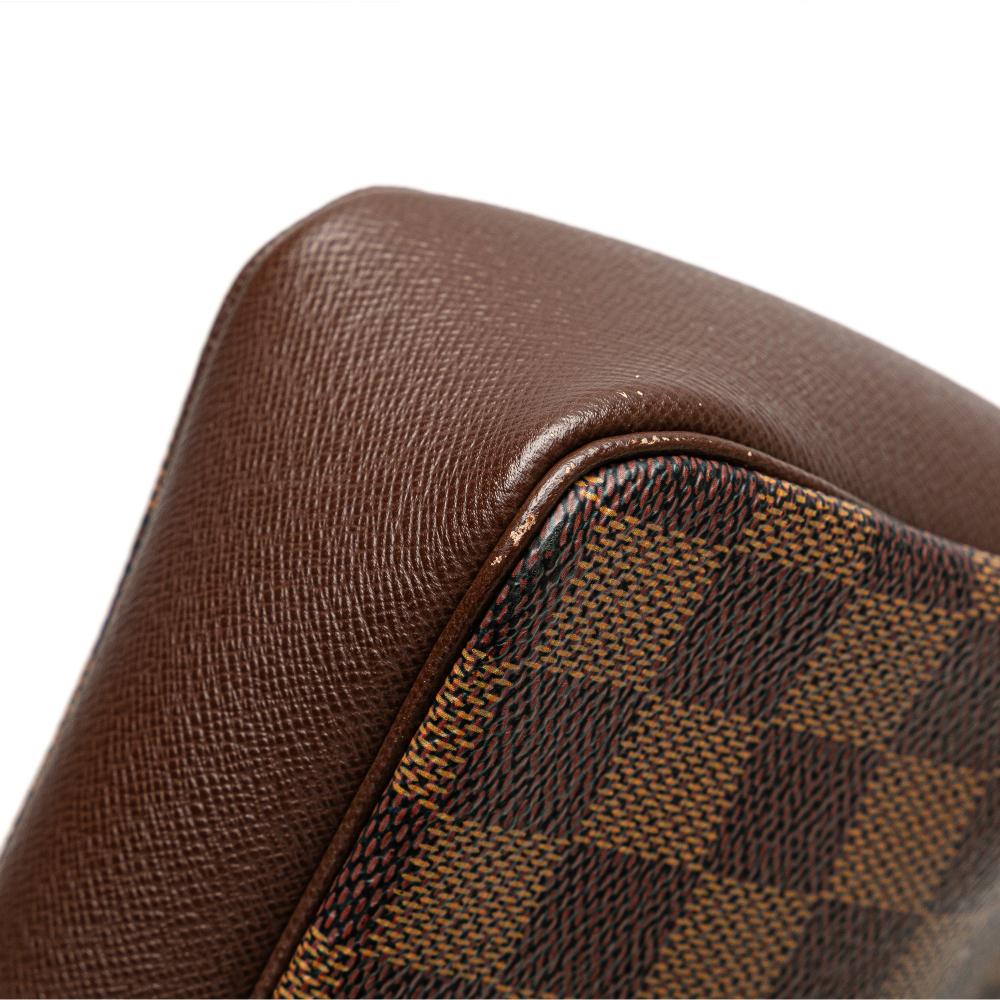 Louis Vuitton AB Louis Vuitton Brown Damier Canvas Fabric Damier Ebene Trousse Pochette France