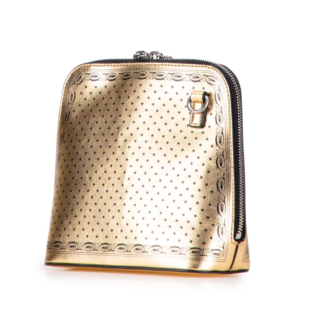 Gucci B Gucci Gold Calf Leather Mini skin Guccy Sega Crossbody Italy