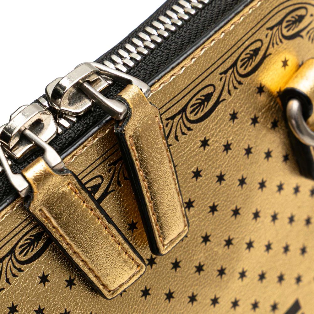 Gucci B Gucci Gold Calf Leather Mini skin Guccy Sega Crossbody Italy