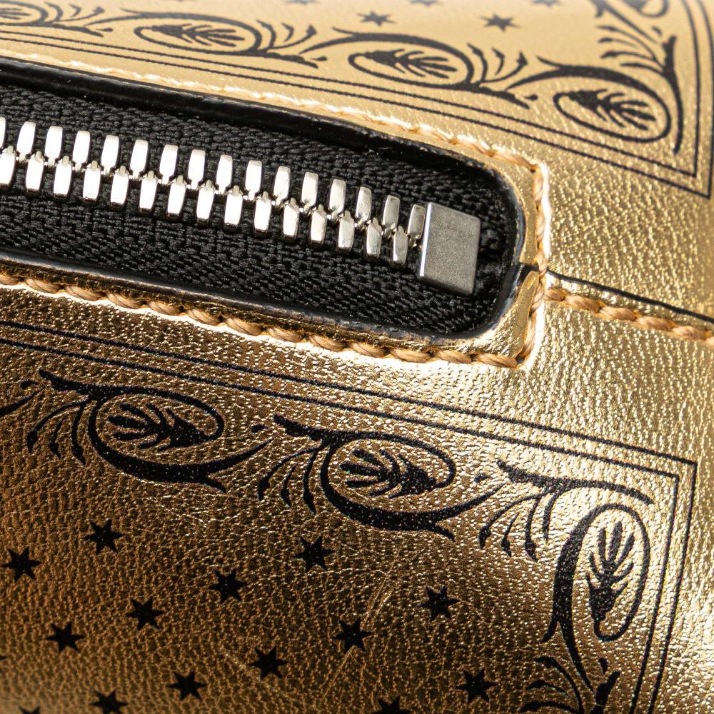 Gucci B Gucci Gold Calf Leather Mini skin Guccy Sega Crossbody Italy