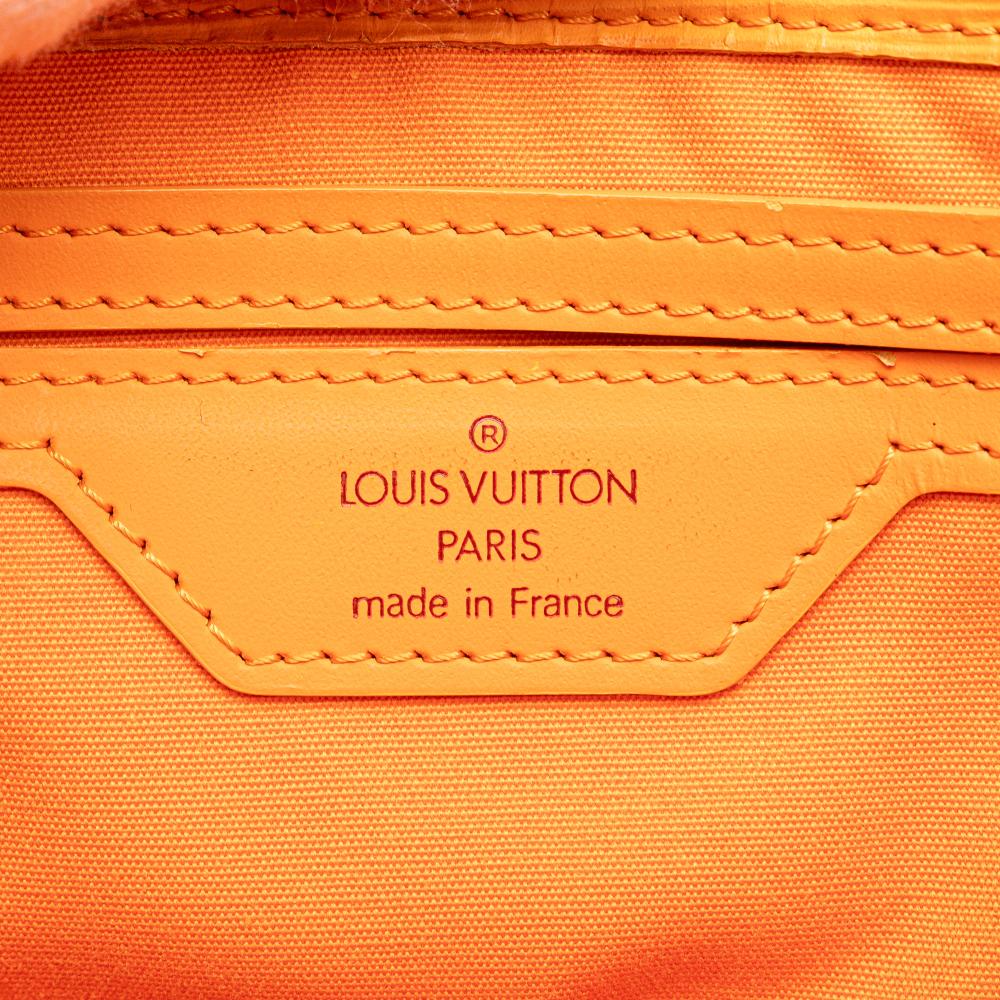 Louis Vuitton B Louis Vuitton Orange Epi Leather Leather Epi Sac Plat PM France