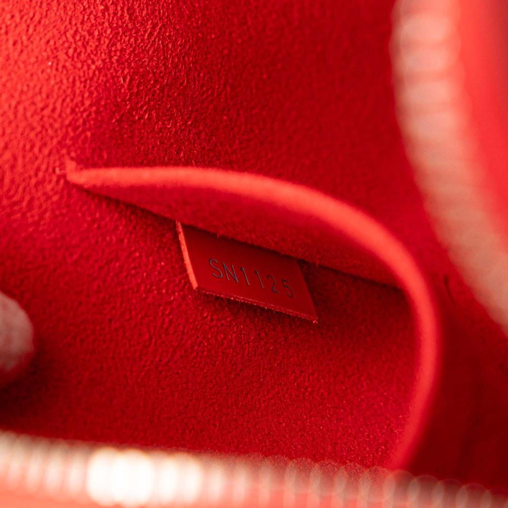 Louis Vuitton B Louis Vuitton Red Epi Leather Leather Epi Alma BB France