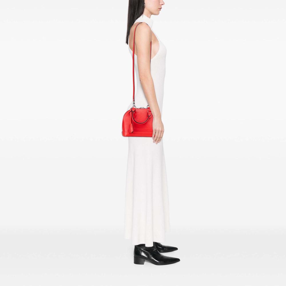 Louis Vuitton B Louis Vuitton Red Epi Leather Leather Epi Alma BB France