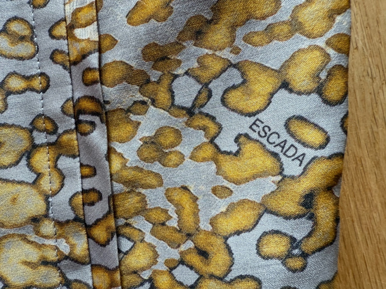 Escada Abstract print silk dress