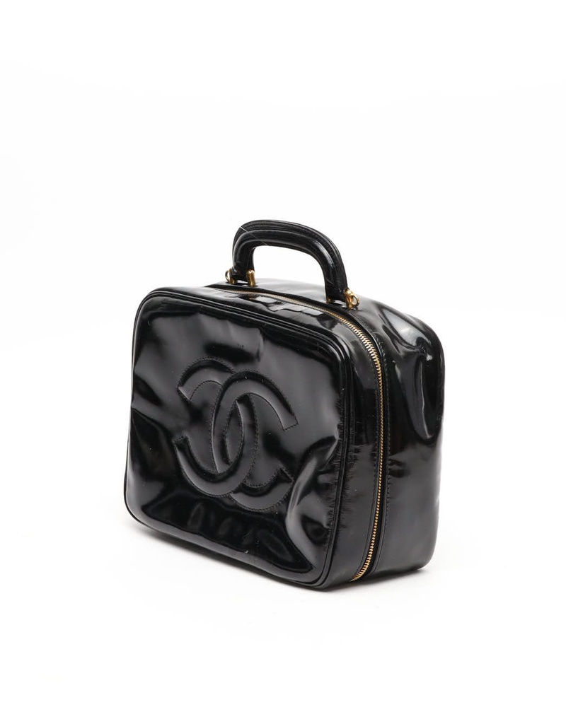 Chanel CC Patent Vanity Crossbody Bag