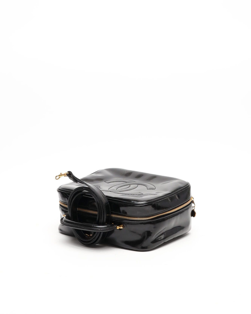 Chanel CC Patent Vanity Crossbody Bag